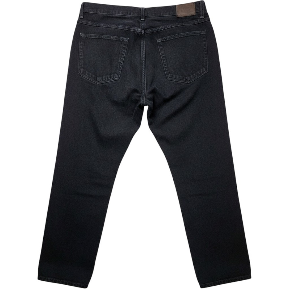 LL Bean Mens Classic Fit Black Denim Jeans 37x29 Straight Leg 100% Cotton 220626 - Picture 2 of 12